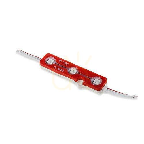 Verifica V-TAC Modul LED 0.72W 3LED 160st SMD5050 IP67 VT-50503 Culoare roșu 66lm