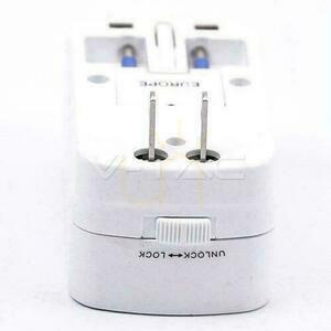 Adaptor universal de călătorie cu securitate 2xUSB 2A V-TAC small 3