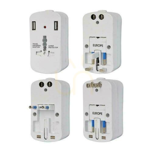 Verifica Adaptor universal de călătorie cu securitate 2xUSB 2A V-TAC
