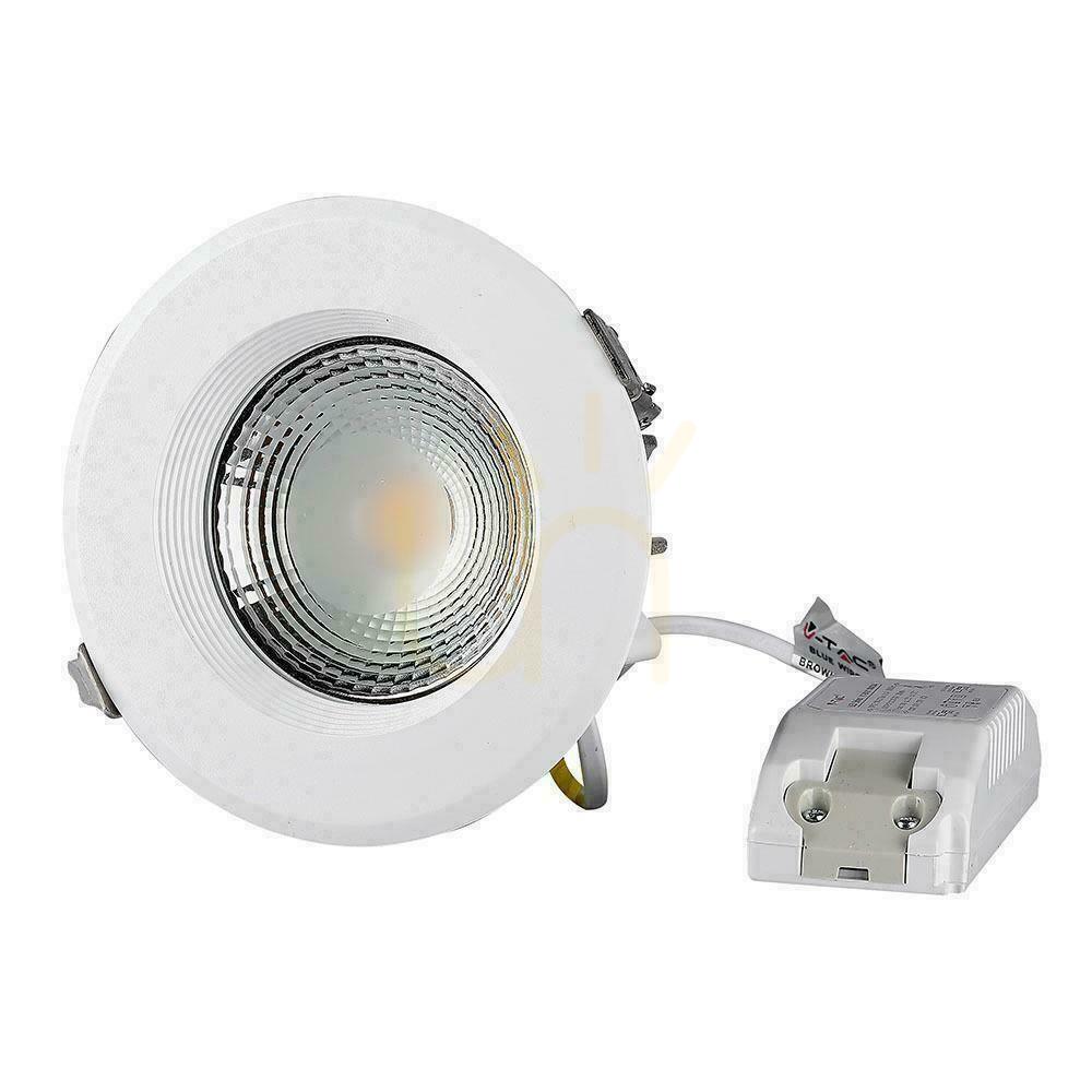 Vedere V-TAC 20W LED COB Downlight VT-2625 6000K 1700lm corp de iluminat. V-TAC 20W LED COB Downlight VT-2625 6000K 1700lm corp de iluminat.
