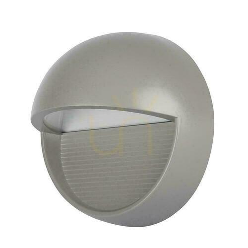 Verifica Corp de iluminat de perete 3W LED V-TAC gri rotund 230V IP65 VT-1182-G 3000K 210lm.
