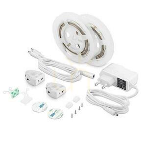 LED lumina de noapte V-TAC senzor de mișcare pat dublu 2x1.2mb VT-8068 3000K 260lm 3 ani garanție small 0