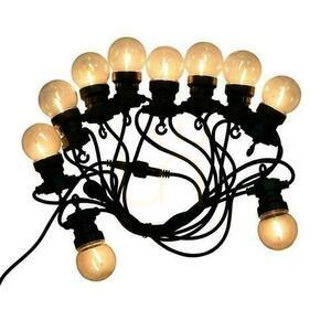 V-TAC Garden Garland (șir) 6W LED 5 metri 10 becuri 0.4W Filament VT-71510 3000K 350lm small 0