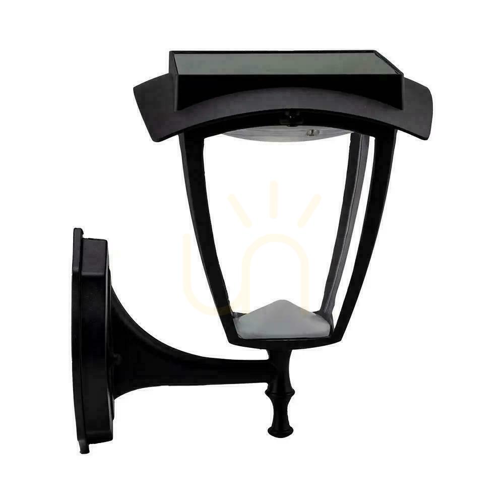 previzualizare Lampă de perete de grădină Solar V-TAC 2W LED IP44 VT-982 3000K + 6000K 110lm 3 ani garanție Lampă de perete de grădină Solar V-TAC 2W LED IP44 VT-982 3000K + 6000K 110lm 3 ani garanție