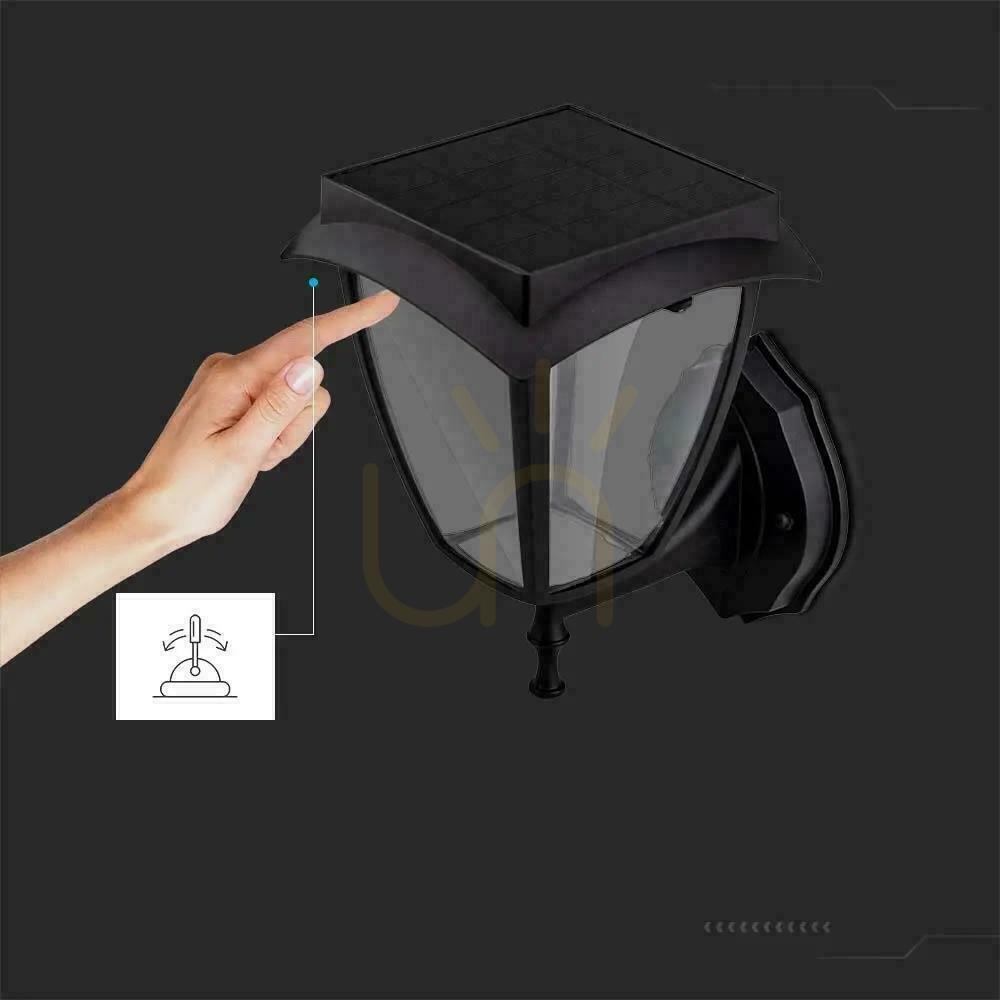 Verifica Lampă de perete de grădină Solar V-TAC 2W LED IP44 VT-982 3000K + 6000K 110lm 3 ani garanție Lampă de perete de grădină Solar V-TAC 2W LED IP44 VT-982 3000K + 6000K 110lm 3 ani garanție