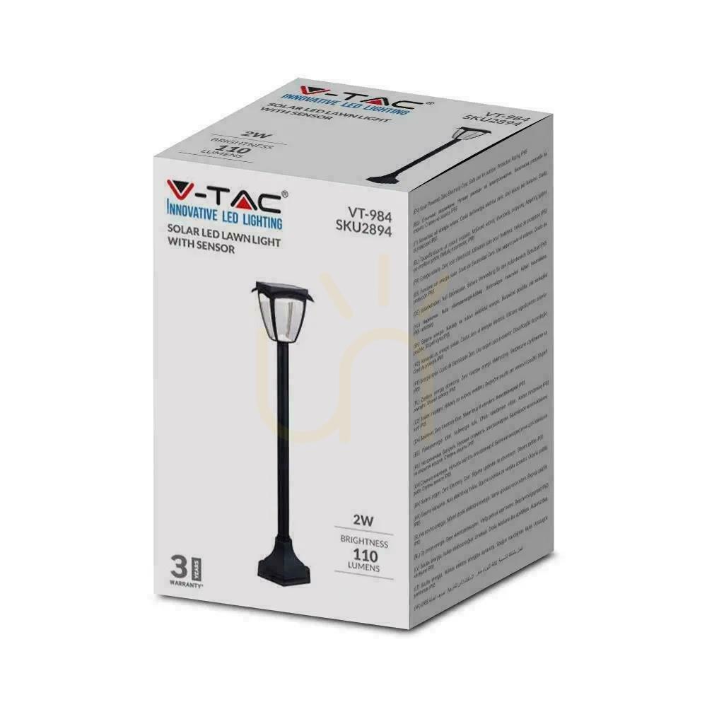 Vedere V-TAC 2W LED IP44 93cm VT-984 3000K + 6000K 110lm Solar Garden Pole 3 ani garanție V-TAC 2W LED IP44 93cm VT-984 3000K + 6000K 110lm Solar Garden Pole 3 ani garanție