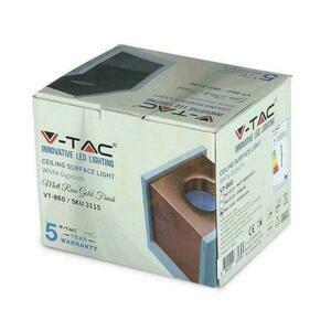 V-TAC GIPS BETON GU10 pătrat montat la suprafață alb/negru VT-860-GB 5 ani garanție small 3