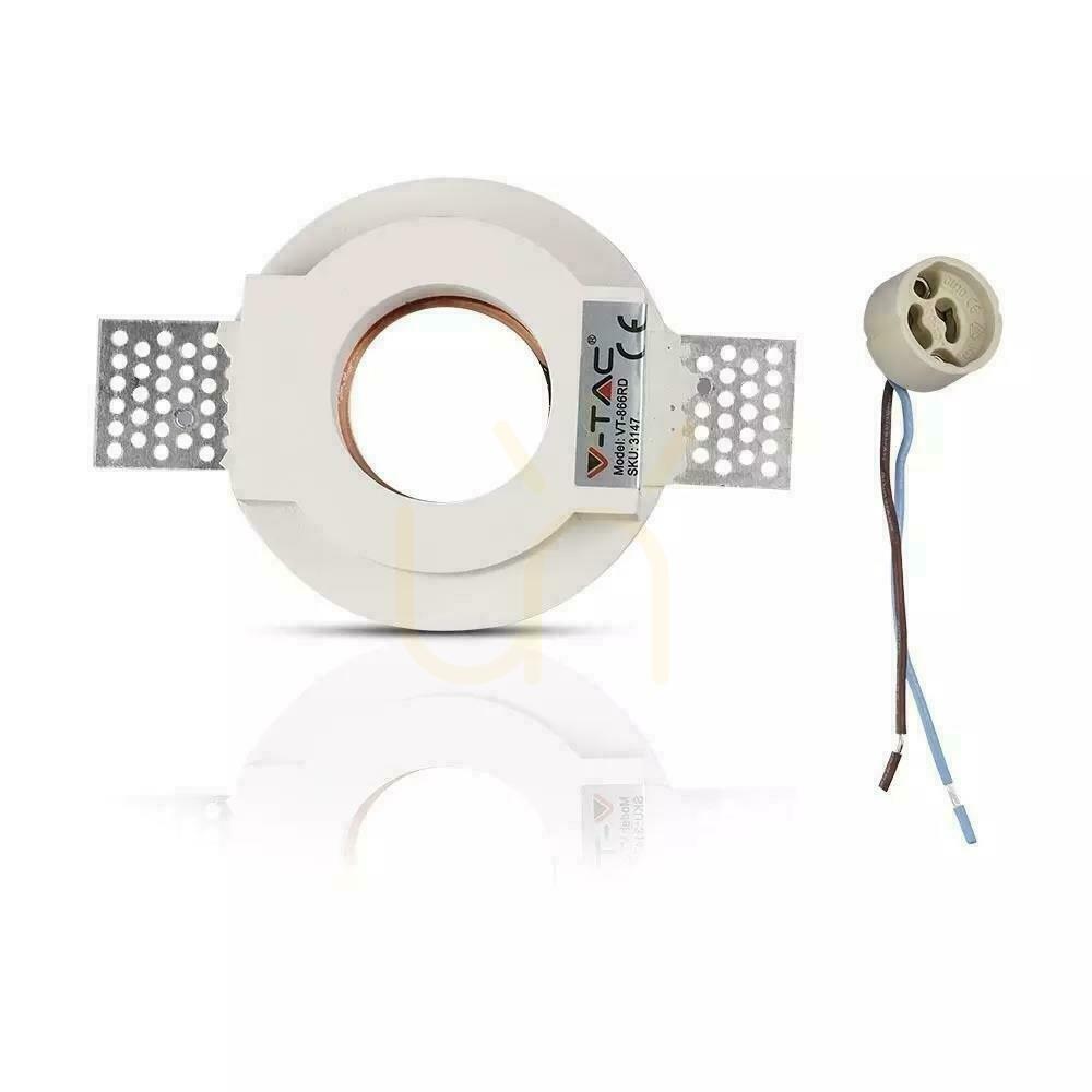 Afişa Mesh V-TAC GIPS GU10 rotund încastrat G-K alb + aur VT-866-MRD 5 ani garanție Mesh V-TAC GIPS GU10 rotund încastrat G-K alb + aur VT-866-MRD 5 ani garanție
