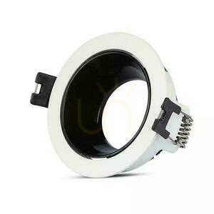 V-TAC GU10 Eyelet încastrat alb / negru rotund VT-872-WB Garanție de 3 ani small 1