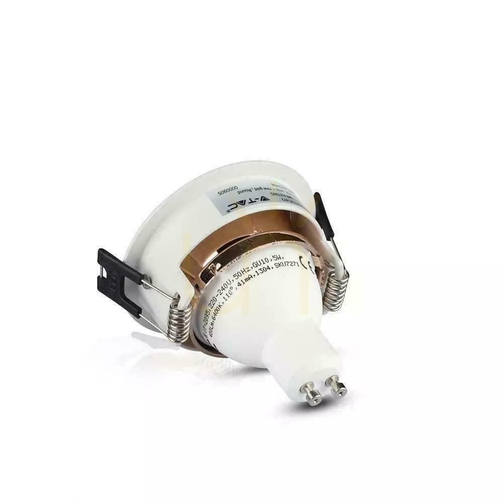 Verifica V-TAC GU10 Plasă de încastrat alb/alamă aurie rotundă VT-872-WR Garanție de 3 ani V-TAC GU10 Plasă de încastrat alb/alamă aurie rotundă VT-872-WR Garanție de 3 ani