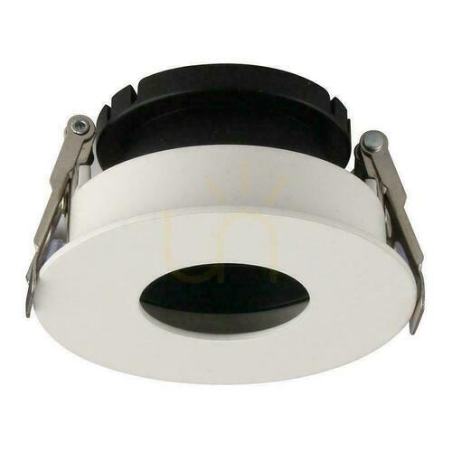 Verifica Spot încastrat V-TAC VT-873-WB pentru GU10, alb cu inel interior negru, rotund, Ø80 mm