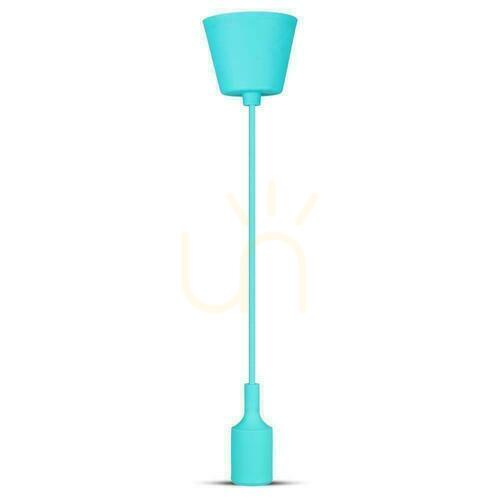 Verifica V-TAC E27 Verde VT-7228-GN Silicon Pandantiv Corp de iluminat Garanție de 5 ani