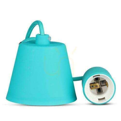 Verifica V-TAC E27 Verde VT-7228-GN Silicon Pandantiv Corp de iluminat Garanție de 5 ani