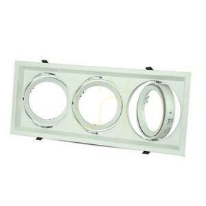 Corp de iluminat încastrat în plafon 3xAR111 G53 Alb V-TAC VT-7223 small 1