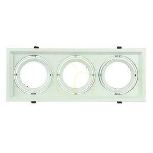 Corp de iluminat încastrat în plafon 3xAR111 G53 Alb V-TAC VT-7223 small 0