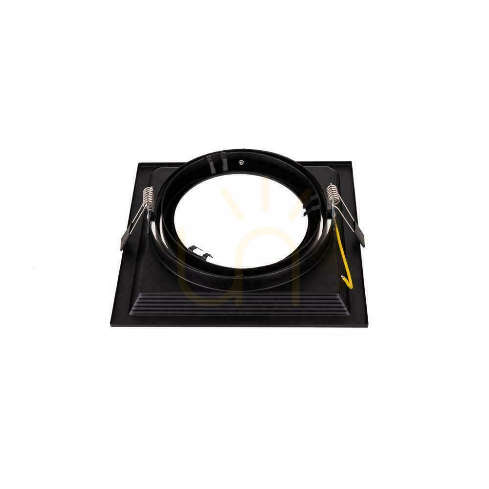 Afişa Plafonieră încastrată 1xAR111 G53 Negru V-TAC VT-7221 Plafonieră încastrată 1xAR111 G53 Negru V-TAC VT-7221