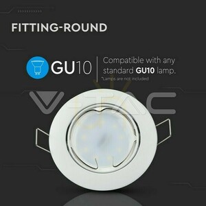 Spot încastrat V-TAC VT-779 GU10 rotund, basculant, alb, Ø82 mm, decupaj 74 mm small 8