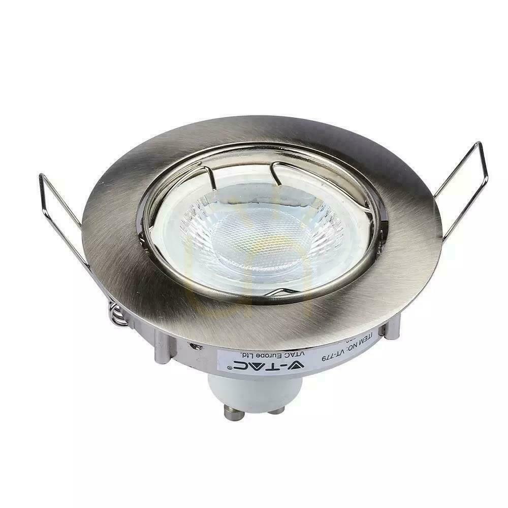 previzualizare Mesh V-TAC GU10 Round Movable Satin VT-779-SN-RD Mesh V-TAC GU10 Round Movable Satin VT-779-SN-RD