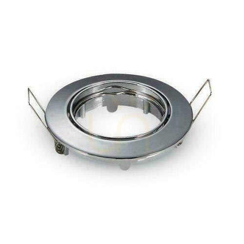 Verifica Spot încastrat orientabil GU10 crom V-TAC VT-779-CH-RD