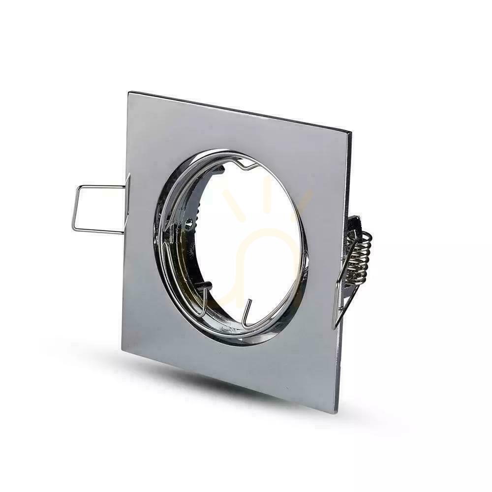 Vedere Eyelet V-TAC GU10 Square Movable Chrome VT-779-CH-SQ Eyelet V-TAC GU10 Square Movable Chrome VT-779-CH-SQ