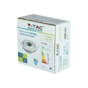V-TAC GU10 Plasă rotundă cu unghi reglabil Alb VT-780-WH small 5