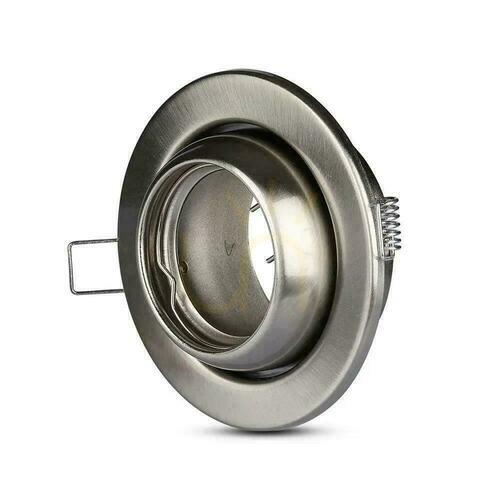 Verifica Mesh V-TAC GU10 rotund unghi reglabil Satin VT-780-SN
