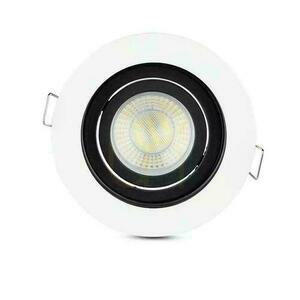 V-TAC Eyelet din aluminiu GU10 rotund alb/negru VT-781RD-WH small 2