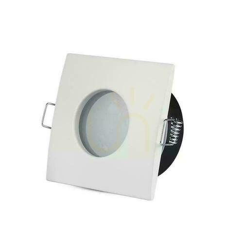 Verifica V-TAC spot încastrat pătrat IP54 GU10 84x84 mm alb VT-787SQ-WH