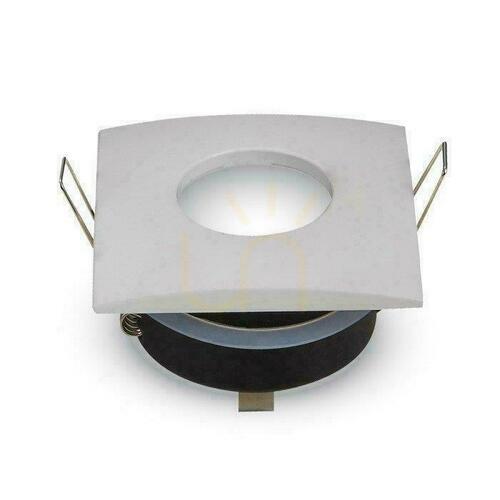 Verifica V-TAC spot încastrat pătrat IP54 GU10 84x84 mm alb VT-787SQ-WH