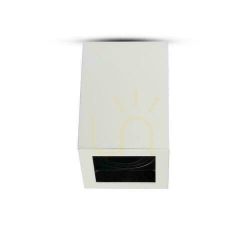 Verifica Corp de iluminat aplicat V-TAC VT-797-WH GU10, alb cu interior negru, 14,2 cm