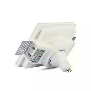 V-TAC GIPS GU10 Plasă rotundă încastrată 120x120 alb VT-776SQ small 3