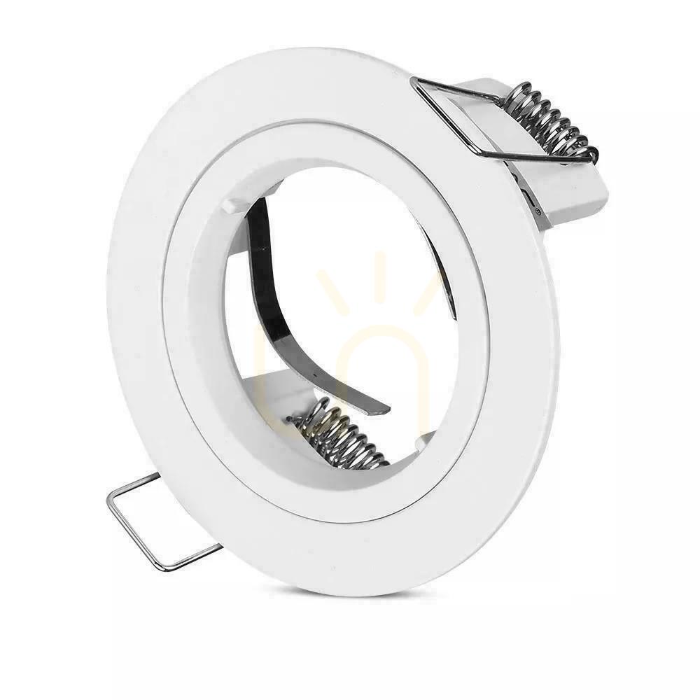 Vedere V-TAC Aluminiu turnat GU10 Plasă rotundă alb VT-774-WH V-TAC Aluminiu turnat GU10 Plasă rotundă alb VT-774-WH