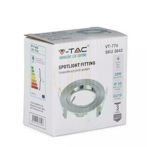 Mesh V-TAC aluminiu turnat GU10 rotund satinat VT-774-SN 4 Mesh V-TAC aluminiu turnat GU10 rotund satinat VT-774-SN small 4