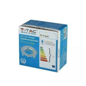 Eyelet V-TAC aluminiu turnat GU10 rotund gri argintiu VT-774-MG small 3