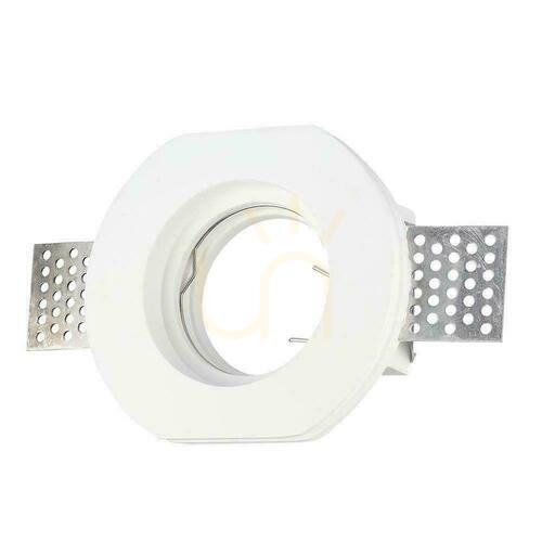Verifica Corp de iluminat încastrat V-TAC VT-764 din gips alb GU10 140 mm