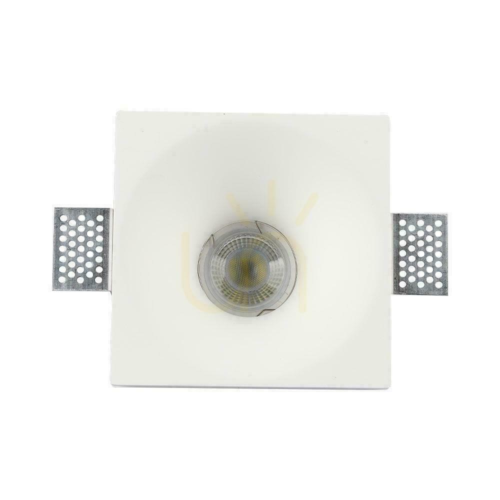 Vedere V-TAC GIPS GU10 Plasă rotundă încastrată 132x132 alb VT-772 V-TAC GIPS GU10 Plasă rotundă încastrată 132x132 alb VT-772