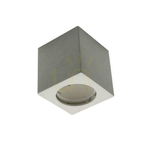 Verifica V-TAC GIPS GU10 Corp de iluminat cub pătrat alb montat la suprafață 70x70x75mm VT-727SQ