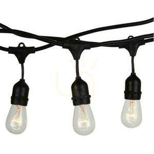 Ghirlandă de grădină V-TAC Negru 15 metri 15 corpuri E27 Cauciuc+Socket IP54 VT-713 small 2