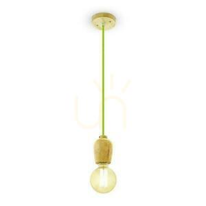 V-TAC Pandantiv Lumină lemn verde sârmă VT-7778-GN 5 ani garanție small 1