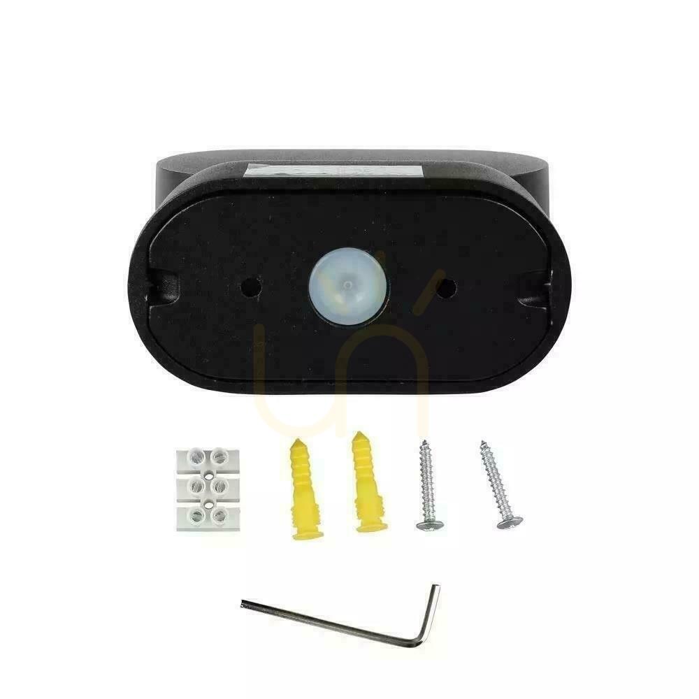 Vedere Lampă de perete V-TAC 6W LED negru IP65 pivotant 350st VT-816 4000K 800lm. Lampă de perete V-TAC 6W LED negru IP65 pivotant 350st VT-816 4000K 800lm.