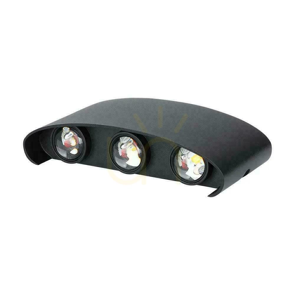 previzualizare Montat pe perete sus în jos V-TAC 6W LED negru IP54 VT-846 3000K 630lm Montat pe perete sus în jos V-TAC 6W LED negru IP54 VT-846 3000K 630lm