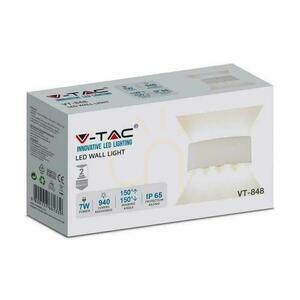 Montat pe perete de sus în jos V-TAC 8W LED alb IP54 VT-848 3000K 870lm. small 2
