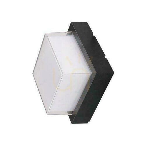 Verifica V-TAC 7W LED negru corp de iluminat pătrat IP65 VT-831 3000K 700lm
