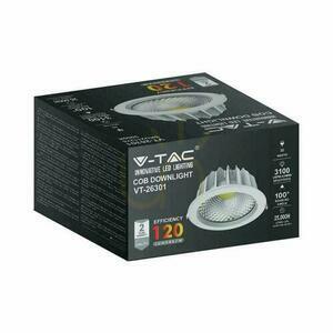 LED V-TAC 30W COB Downlight 120Lm/W VT-26301 6000K 3100lm. small 3
