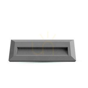 Corp de iluminat LED V-TAC pentru trepte, gri, dreptunghiular, 3 W, 230 V, IP65, VT-1162, 3000 K, 110 lm small 0