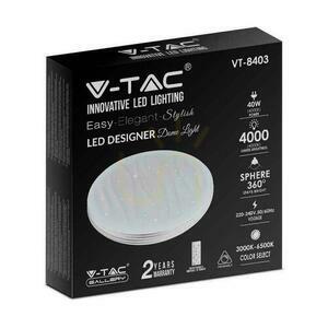 Plafon Plafond V-TAC 40W LED Pilot CCT fi.400 Stele și valuri VT-8403 3000K-6500K 4000lm 4 Plafon Plafond V-TAC 40W LED Pilot CCT fi.400 Stele și valuri VT-8403 3000K-6500K 4000lm small 4