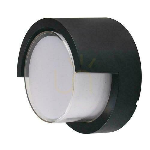 Verifica V-TAC 12W LED corp de iluminat de perete IP65 negru rotund VT-827 4000K 1155lm