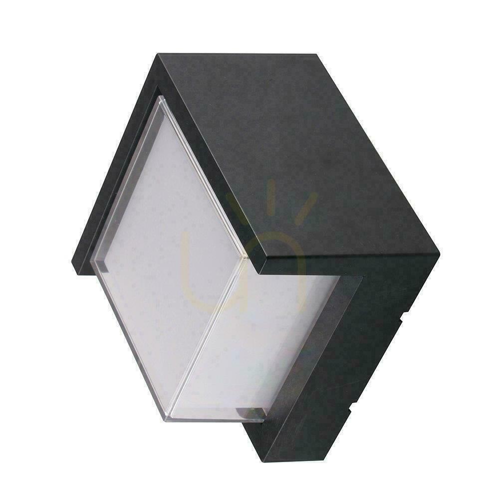 Verifica V-TAC 12W LED corp de iluminat de perete IP65 Black Square VT-827 4000K 1160lm V-TAC 12W LED corp de iluminat de perete IP65 Black Square VT-827 4000K 1160lm