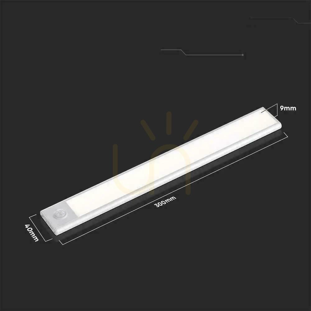 Verifica V-TAC 1.5W LED sub corp de iluminat argint senzor de mișcare încărcare USB 30cm VT-814 4000K 110lm V-TAC 1.5W LED sub corp de iluminat argint senzor de mișcare încărcare USB 30cm VT-814 4000K 110lm