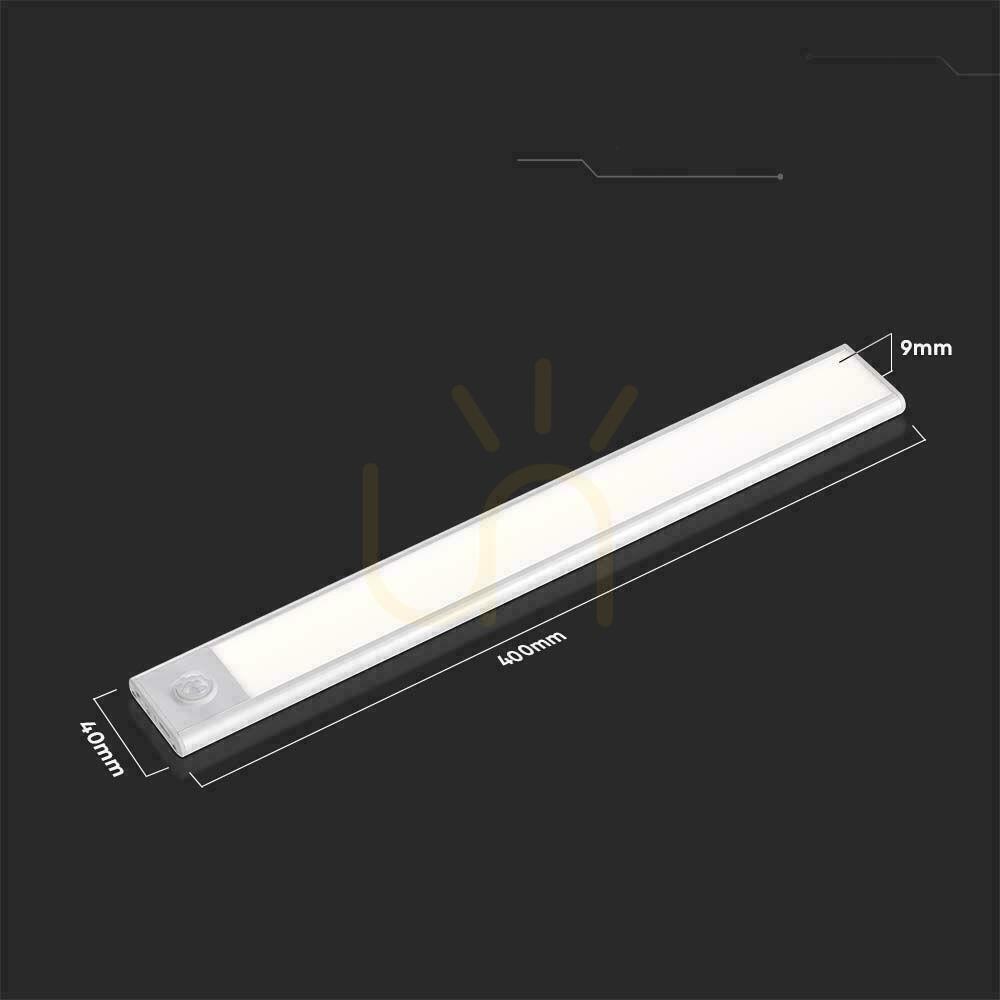 Verifica V-TAC 2W LED sub corp de iluminat argint senzor de mișcare încărcare USB 40cm VT-8142 3000K 160lm V-TAC 2W LED sub corp de iluminat argint senzor de mișcare încărcare USB 40cm VT-8142 3000K 160lm